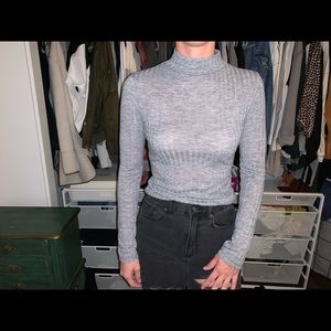 Topshop gray turtle neck